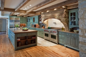 Farmhouse Kitchen Blue